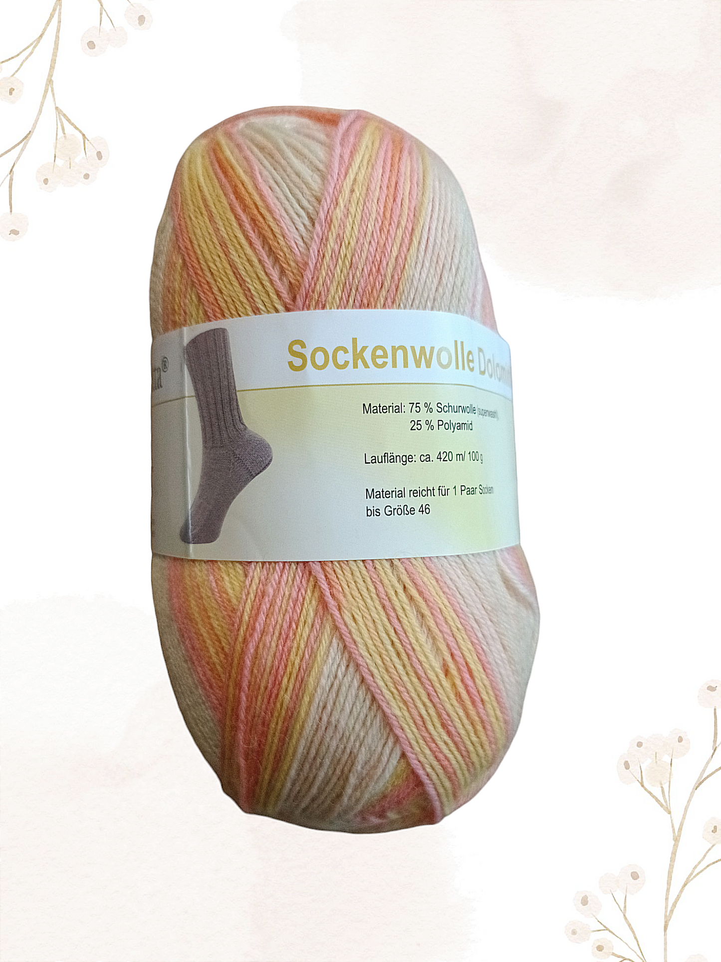 Pelotes 75% laine 100g