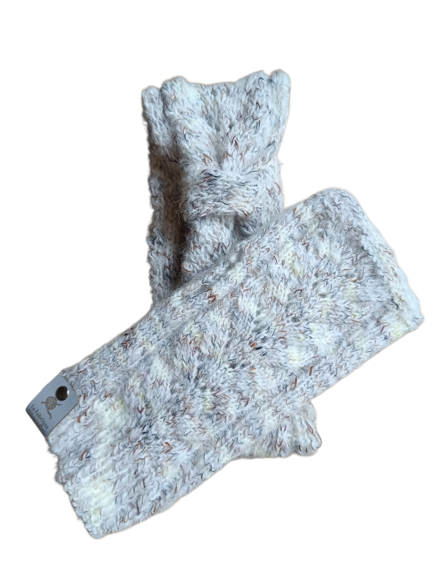 Ensemble bandeau et mitaines alpaga