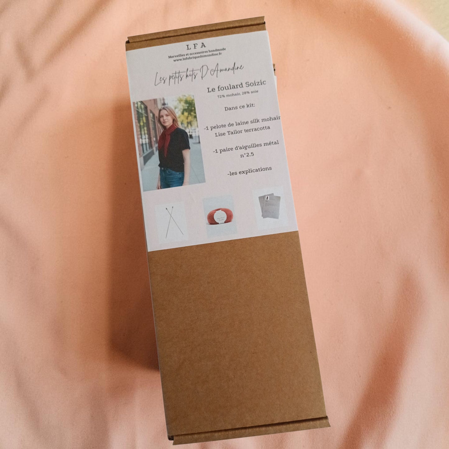 Kit à tricoter foulard Soizic