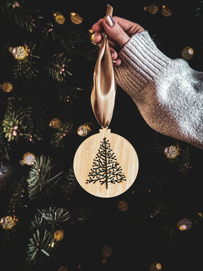 Broderie sur bois – Sapin | Base seule ou kit complet