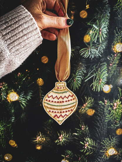 Base de broderie sur bois – Boule 2 | Support prêt à broder