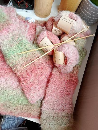 Pull femme crinière