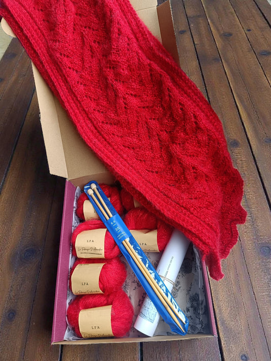 Kit à tricoter écharpe Diamond