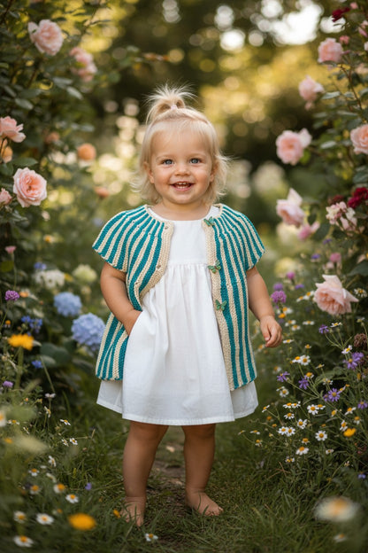 Gilet papillons fille