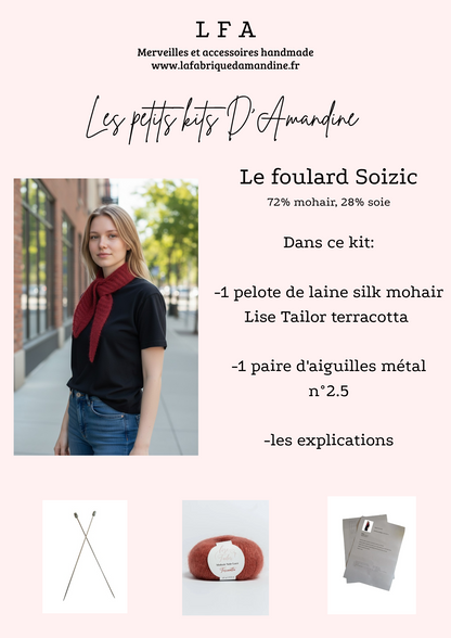 Kit à tricoter foulard Soizic