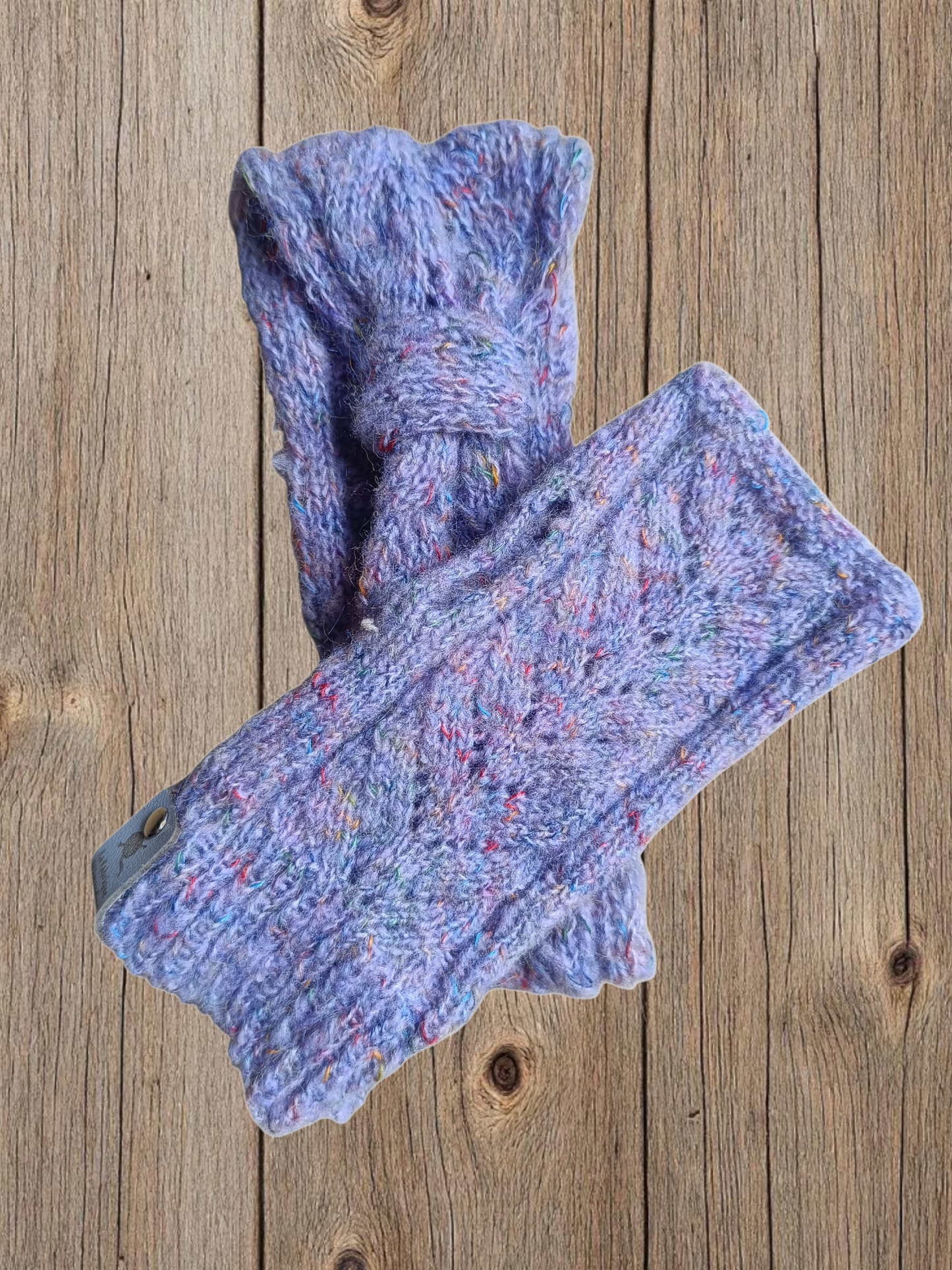 Ensemble bandeau et mitaines alpaga