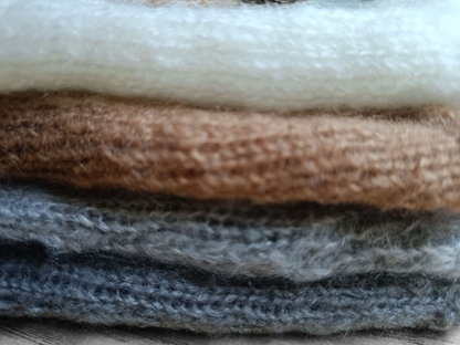 Ensemble bandeau et mitaines mohair