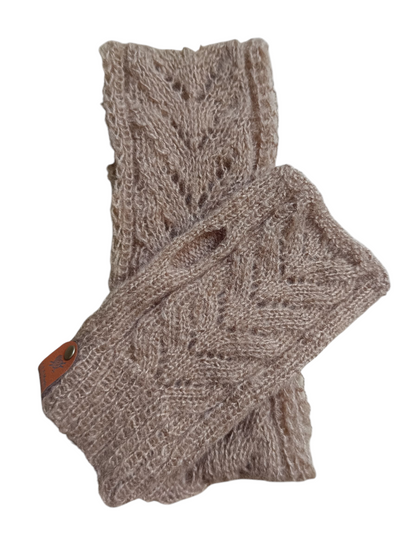 Ensemble bandeau et mitaines mohair