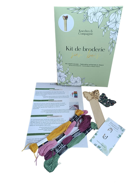 Kit de broderie marque page papillon -30%
