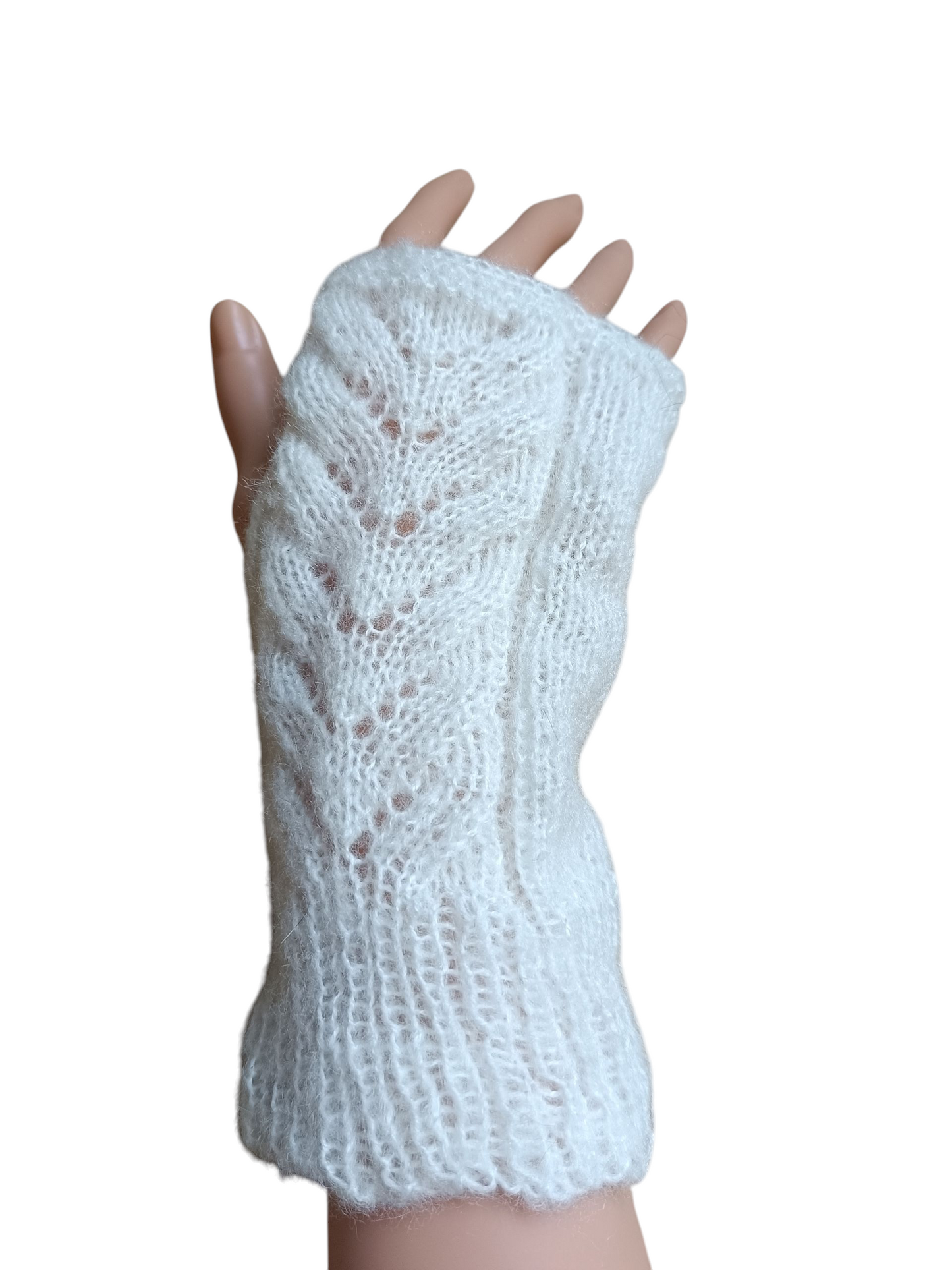 Ensemble bandeau et mitaines mohair